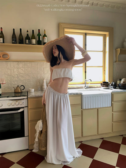 Strapless Skirt Suit